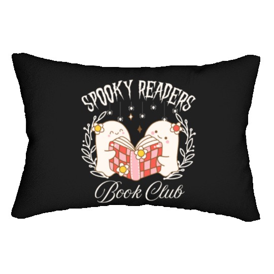 Spooky Readers Book Club -Halloween season Lumbar Pillows