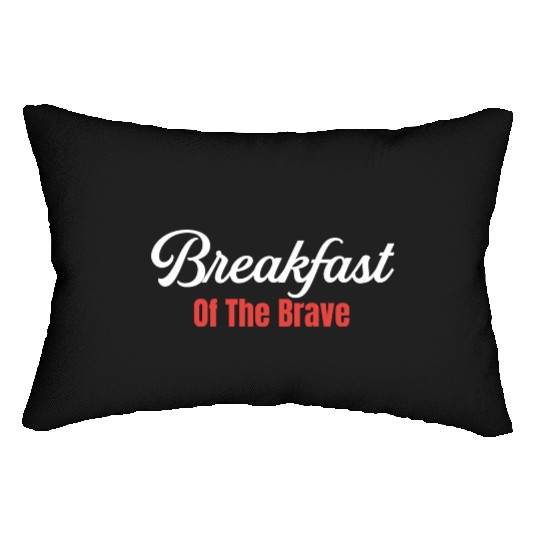 Breakfast Of The Brave Bacon and Cheese Meaty Lumbar Pillows