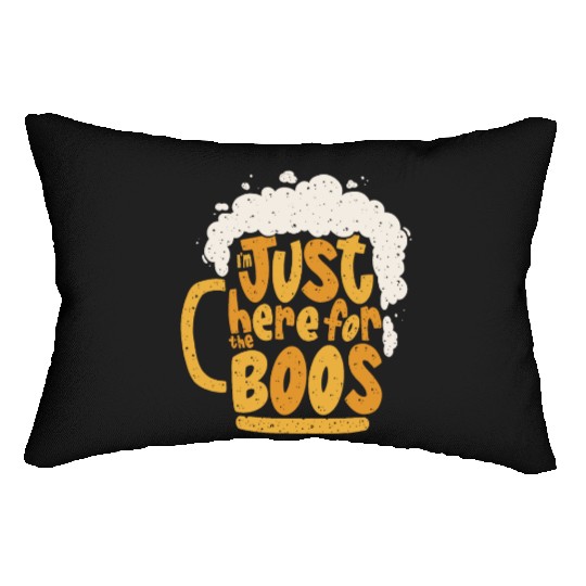 Im just Here For The Boos Ghost Funny Men Women Lumbar Pillows