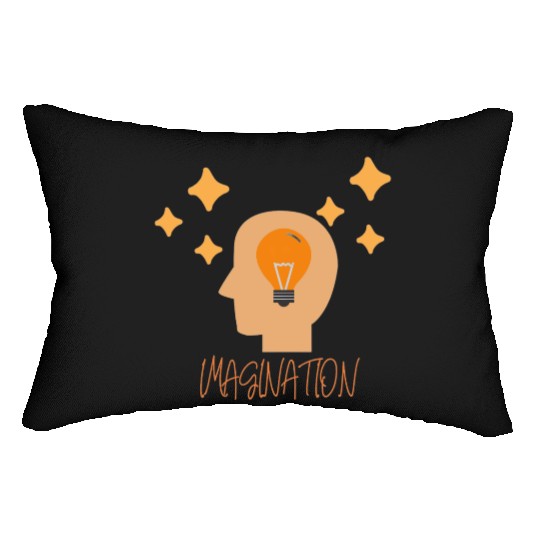 Imagination and Creative Mind with Lightbulb Lumbar Pillows