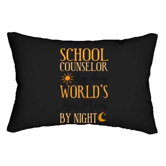 School Counselor Mom School Lumbar Pillows