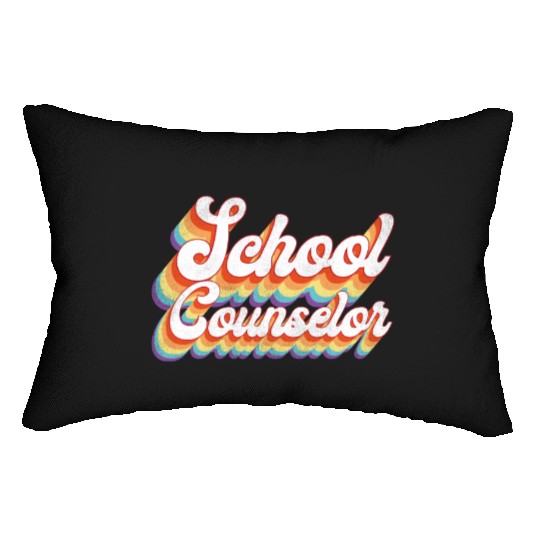 School Counselor Retro Vintage Lumbar Pillows
