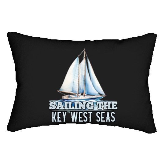 West Keys SAILING THE KEY-WEST SEAS Sailor Lumbar Pillows