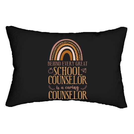 School Counselor Rainbow Behind Lumbar Pillows