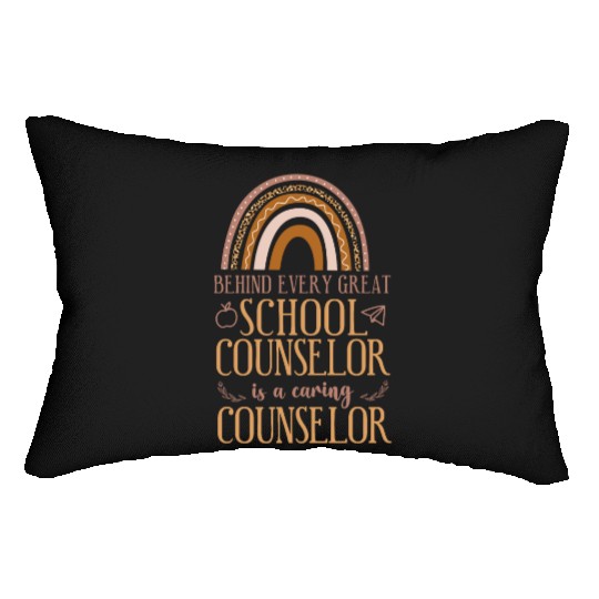School Counselor Rainbow Behind Lumbar Pillows