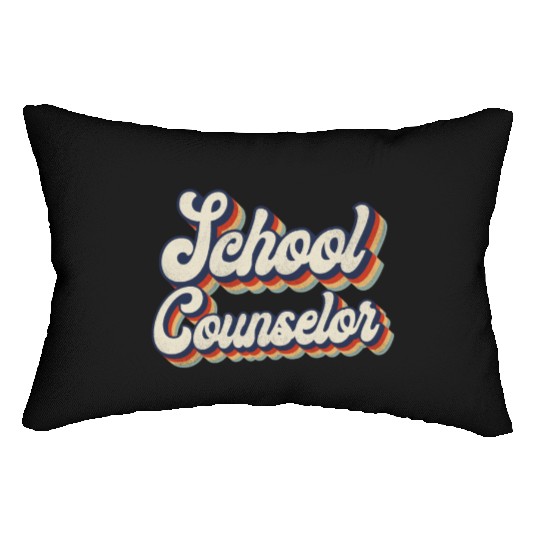 School Counselor Retro Vintage Lumbar Pillows