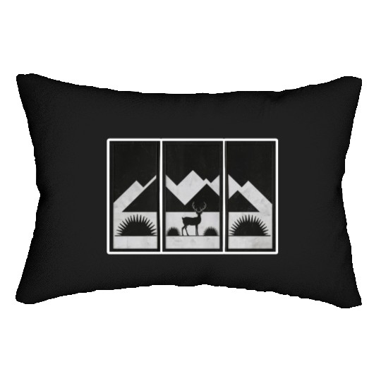 Monochrome Wilderness Lumbar Pillows