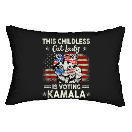This Childless Cat Lady is Voting Kamala Harris 20 Lumbar Pillows