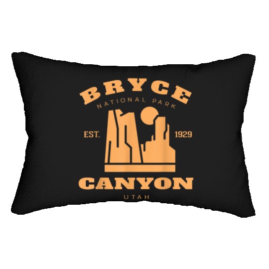 Vintage Bryce Canyon National Park Utah Hiking Cam Lumbar Pillows