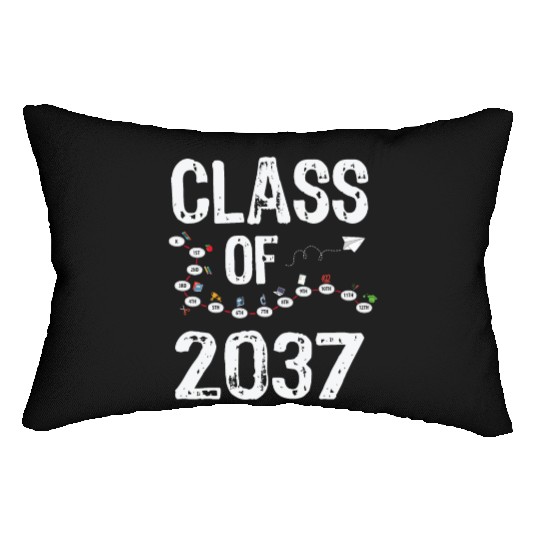 Funny Class of 2037 Grow With Me Back To School Lumbar Pillows