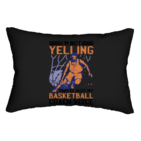 This Is Just My Basketball Coach Voice 2 Lumbar Pillows