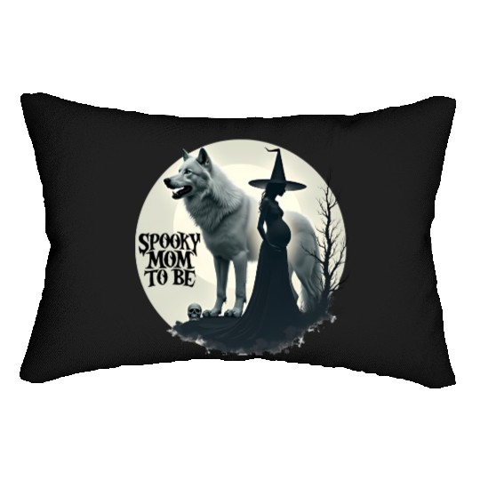 Spooky Mom To Be Baby Announcement Lumbar Pillows