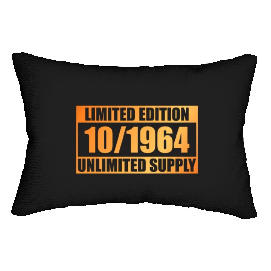60th birthday Limited Edition - ꝏ Supply 10/1964 Lumbar Pillows