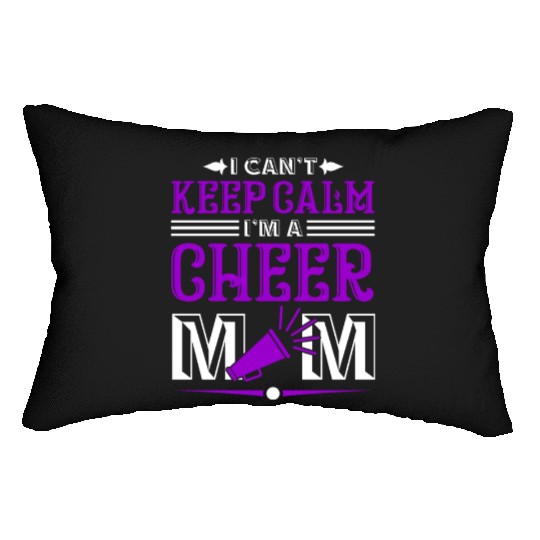 Keep Calm Cheer Mom Cheerleading Mother's Day Lumbar Pillows