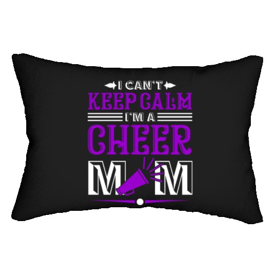 Keep Calm Cheer Mom Cheerleading Mother's Day Lumbar Pillows