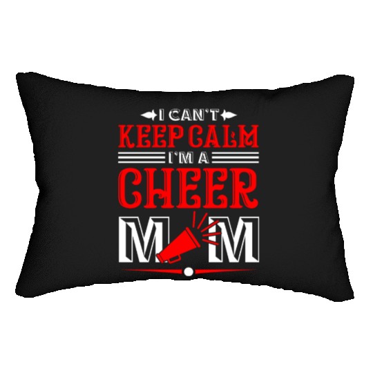 Keep Calm Cheer Mom Cheerleading Mother's Day Lumbar Pillows
