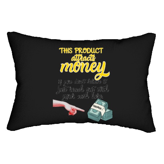 Humorous Money Attraction Design Lumbar Pillows