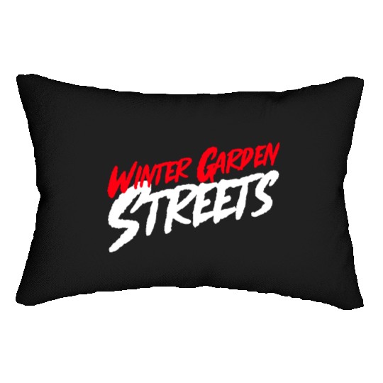 Winter Garden Streets Lumbar Pillows