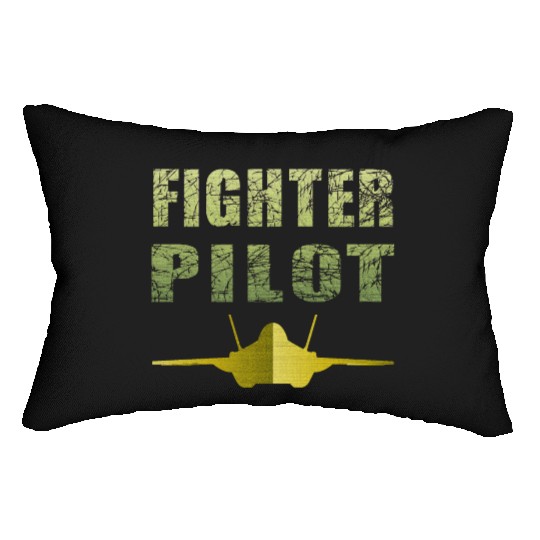 Fighter Pilot F-35 Art Design Lumbar Pillows