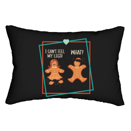 Gingerbread Men Christmas Funny Cookie Baking Xmas Lumbar Pillows