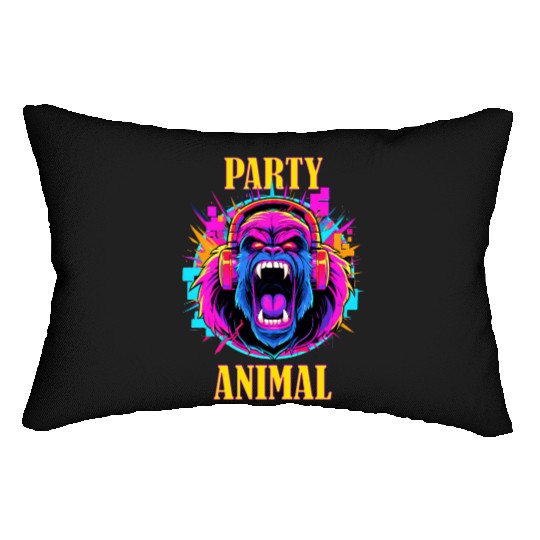 Party Animal Gorilla Style - Lumbar Pillows Design