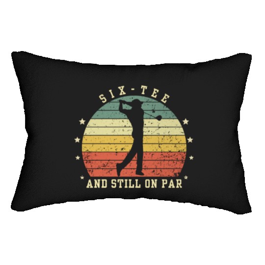 Funny 60th Birthday Golf Lover Six-Lumbar Pillows and still o