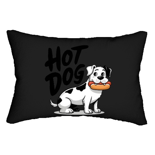 Hot dog - dog Lumbar Pillows