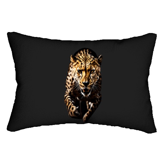 A Cheetah in Motion Lumbar Pillows