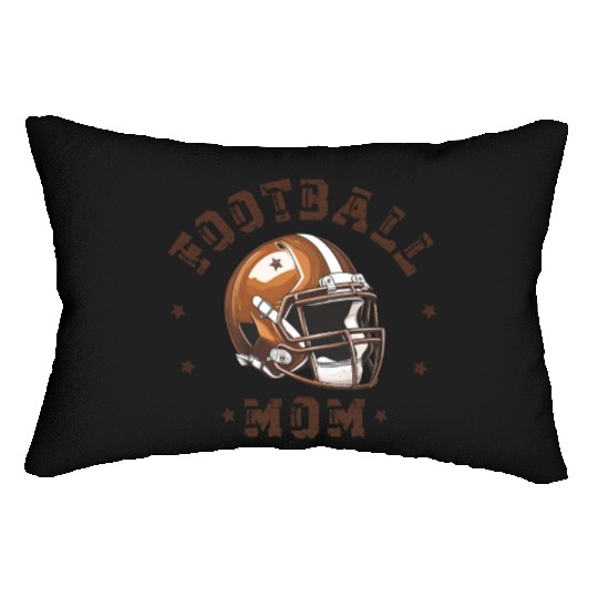 Football Mom Mama Coquette Bow Funn Game Day Lumbar Pillows