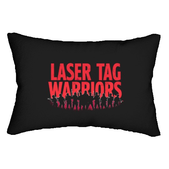Laser Tag Champion Retro Gamer Night Out Team Lumbar Pillows