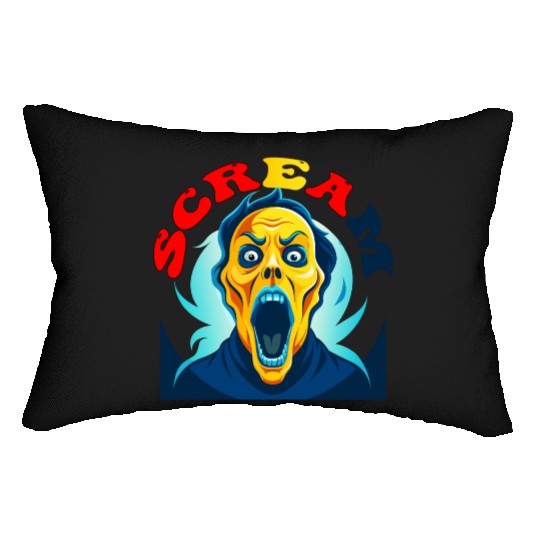 Scream Vintage Halloween Lumbar Pillows