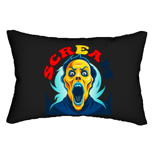 Scream Vintage Halloween Lumbar Pillows