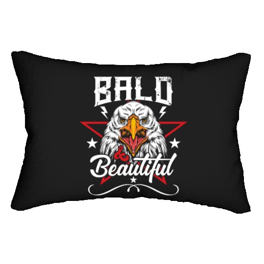 Bald & Beautiful American Eagle with Stars and Lumbar Pillows