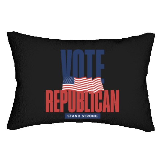 Vote Republican Election 2024 Lumbar Pillows design