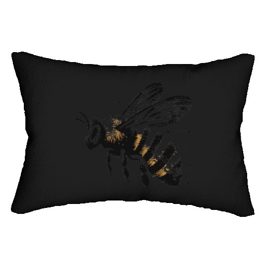 Honey Bee Insect Art 5 Lumbar Pillows
