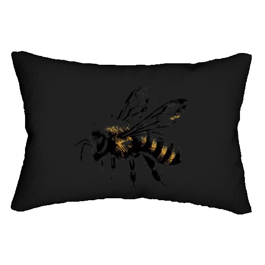 Honey Bee Insect Art 6 Lumbar Pillows