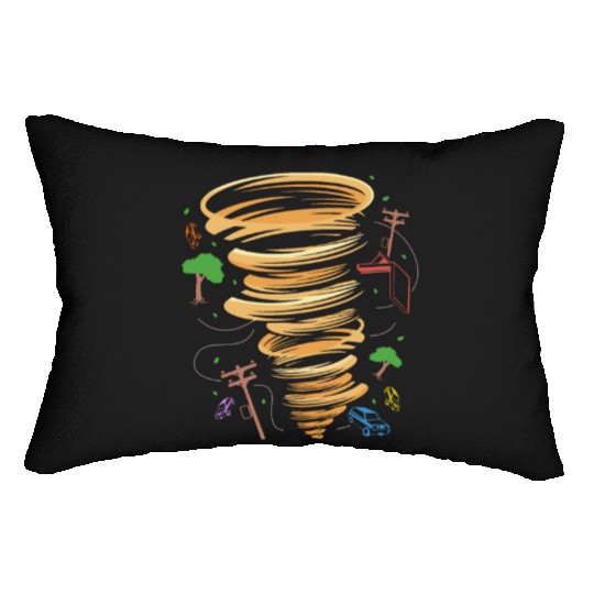 Funny Meteorologist Storm Weather Forecasting Lumbar Pillows