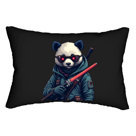 Panda Warrior Lumbar Pillows