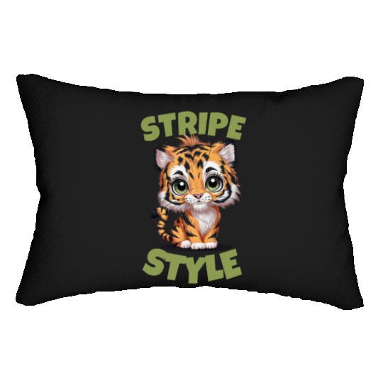 Cute Tiger Stripe Style Lumbar Pillows