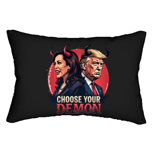 Kamala Harris Vs Trump The Fight For The Country Lumbar Pillows