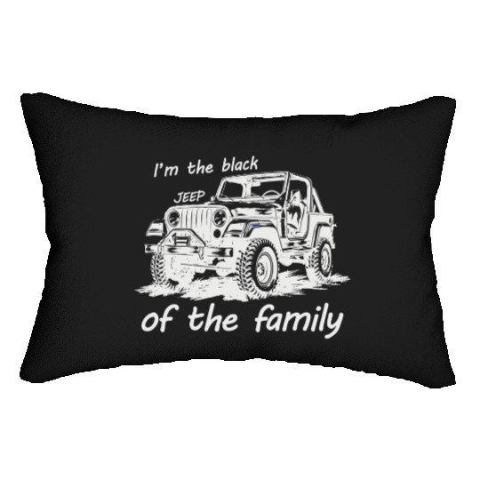 I'm the black jeep of the family Lumbar Pillows