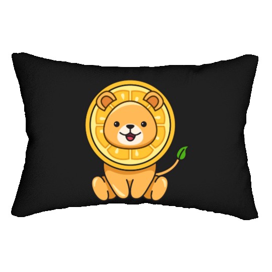 Lion Lemon Design for Lions Lovers Lumbar Pillows