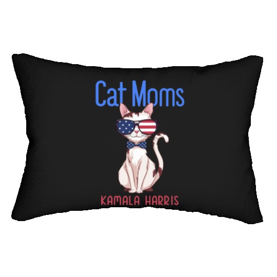 Cat Mom for Kamala Harris | 2024 Lumbar Pillows