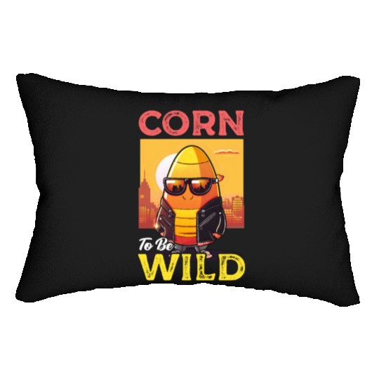 Candy Corn Corn To Be Wild Lumbar Pillows
