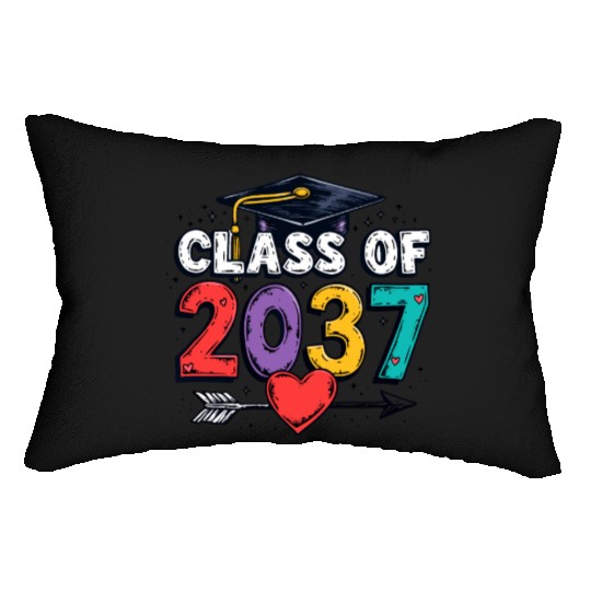 Celebrating the Class of 2037: A Colorful Future Lumbar Pillows