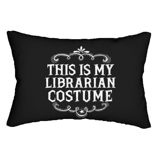This Is My Librarian Funny Lazy Halloween Costume Lumbar Pillows