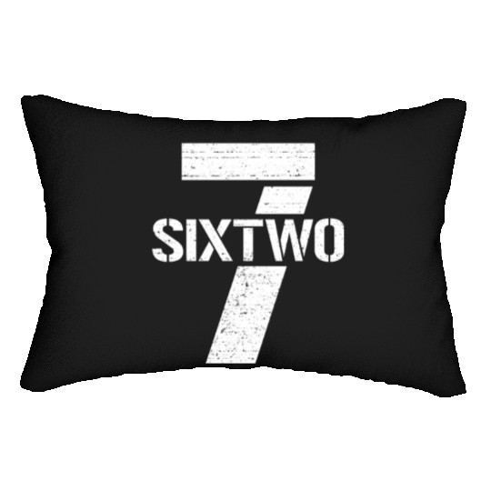 Seven Six Two Gun Caliber 7.62 mm Bullet Gun 7.62 Lumbar Pillows