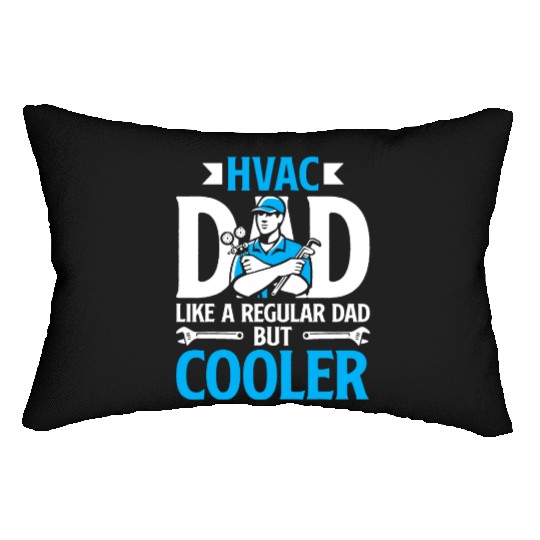 HVAC Dad But Cooler HVAC Technician Fathers Day Lumbar Pillows
