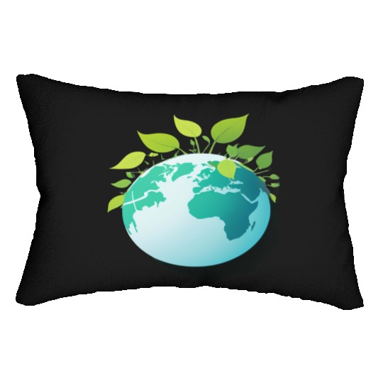 Love Earth | Eco Globe | Green Planet Lumbar Pillows