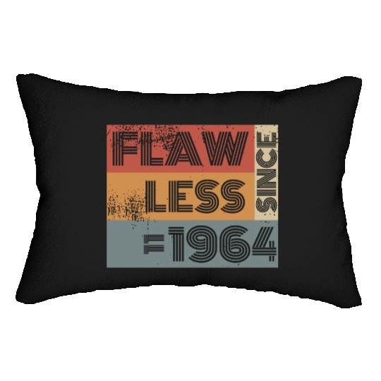 60th birthday Flawless since 11/1964 Lumbar Pillows
